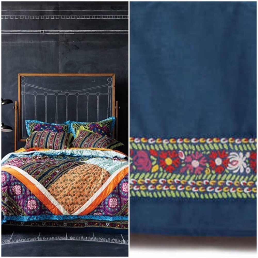 ISO anthropologie wildfield queen bedskirt